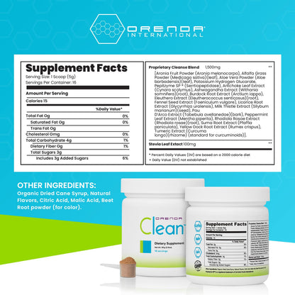 Orenda Clean - Peptizyme-SP EN, Aronia Berry, Aloe Vera and More for Digestive Support - Nutrient-Rich Supplement for Wellness - 80g, 16 Servings Orenda International buy supplements Au
