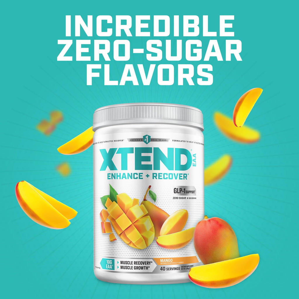 Xtend EAA + BCAA Powder for Muscle Recovery & Lean Muscle Growth, 9 Essential Amino Acids for Intra Workout or Post Workout Recovery