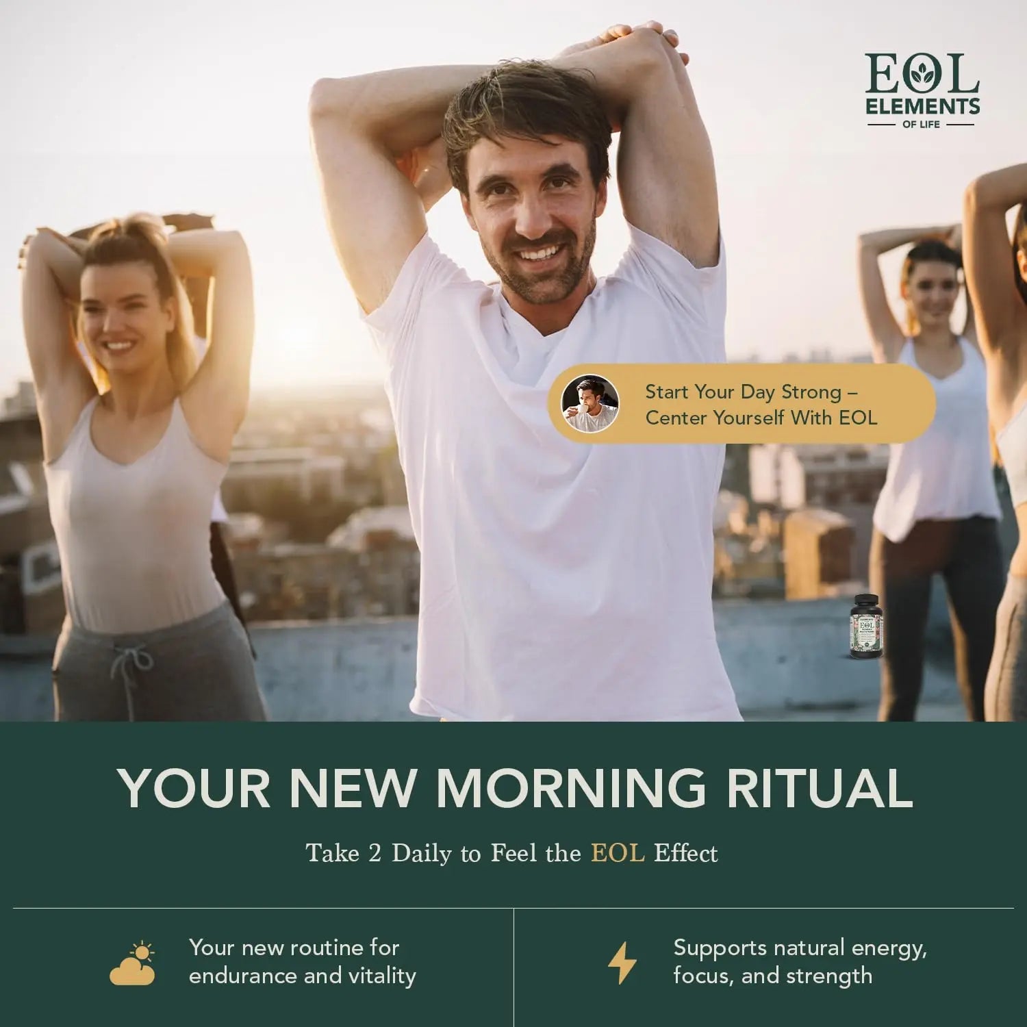 Multivitamin for Men with Vitamin D, K2, Zinc, Vitamin B12, A, E, B6, Calcium – Immune Health & Energy Support Daily Mens Multivitamins Elements of LIfe