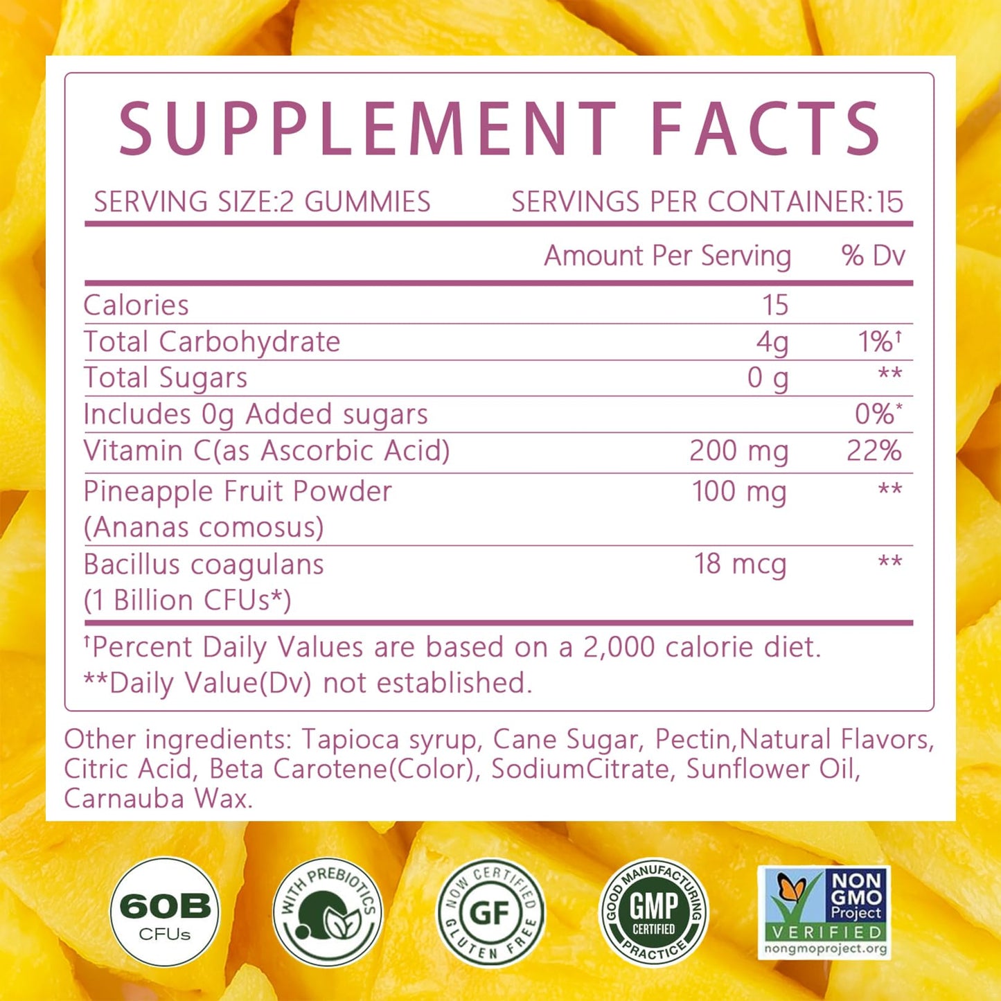 Montue Premium Diamond Feminine Balance Gummies-pH Balance with Prebiotics & Lactobacillus Probiotic Blend&Hawaiian Pineapple Immune Support,Vegan& Non-GMO（30 Gummies） Montue buy supplements Au