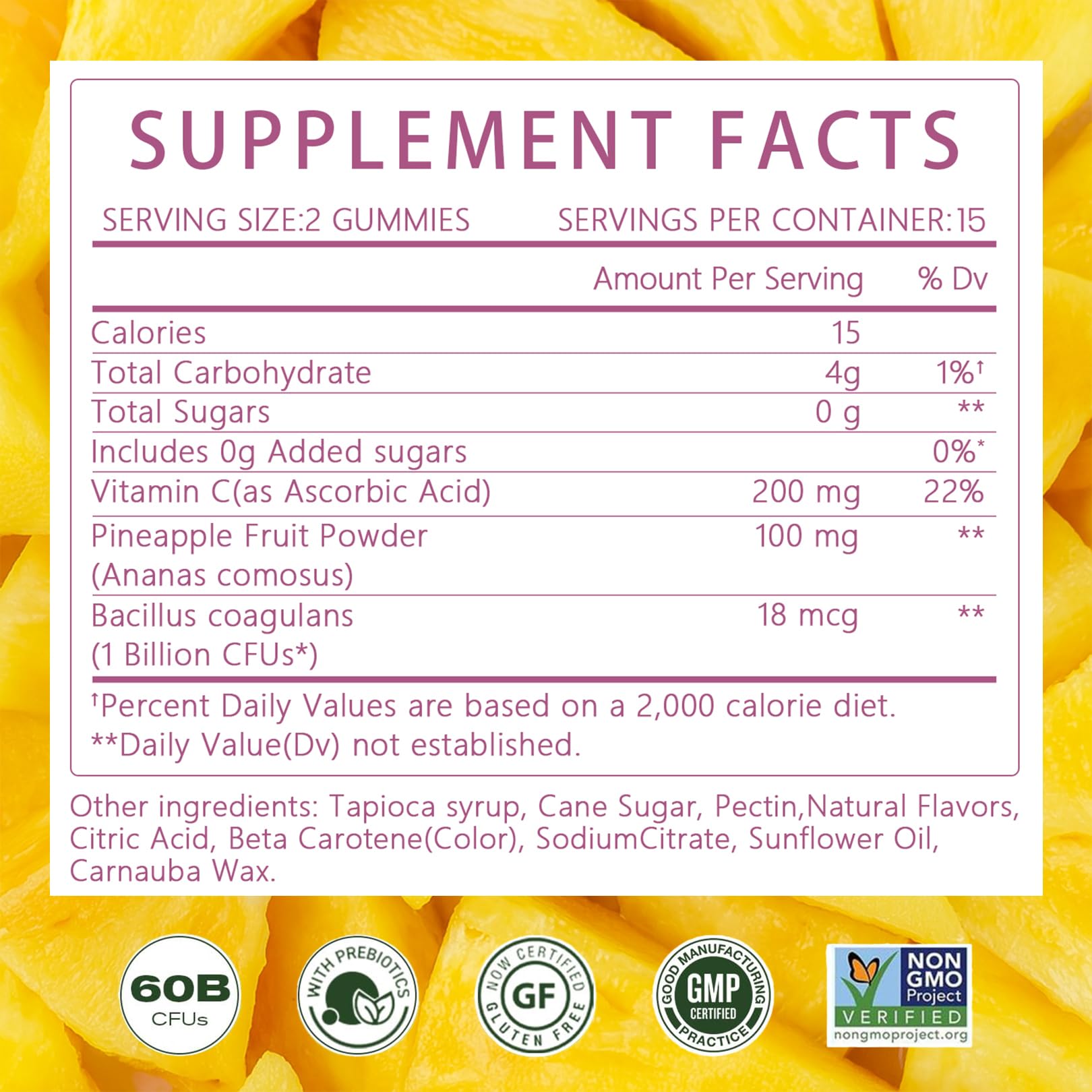 Montue Premium Diamond Feminine Balance Gummies-pH Balance with Prebiotics & Lactobacillus Probiotic Blend&Hawaiian Pineapple Immune Support,Vegan& Non-GMO（30 Gummies） Montue buy supplements Au