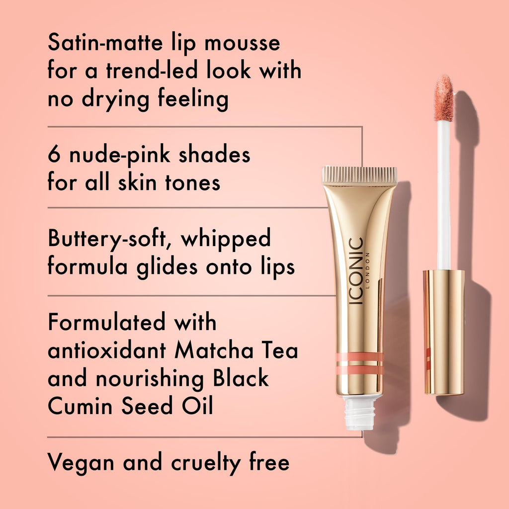 ICONIC LONDON Cloud Kiss Matte Lip Mousse | Matte Liquid Lip Colour, Cruelty-Free, Vegan Makeup, Show Off ICONIC LONDON buy supplements Au