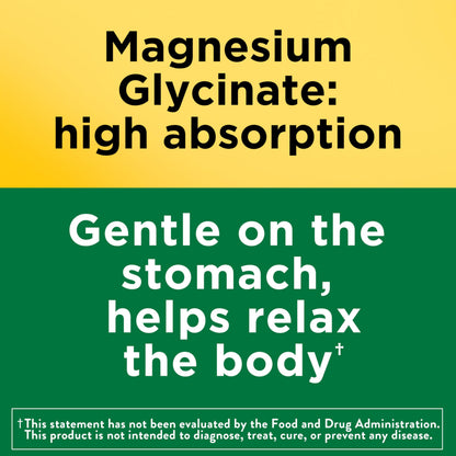 Nature Made Magnesium Glycinate 200 mg per Serving, Magnesium Supplement for Muscle, Heart, Nerve and Bone Support, 60 Magnesium Bisglycinate Capsules, 30 Day Supply Nature MadeBuy Supplements Australia