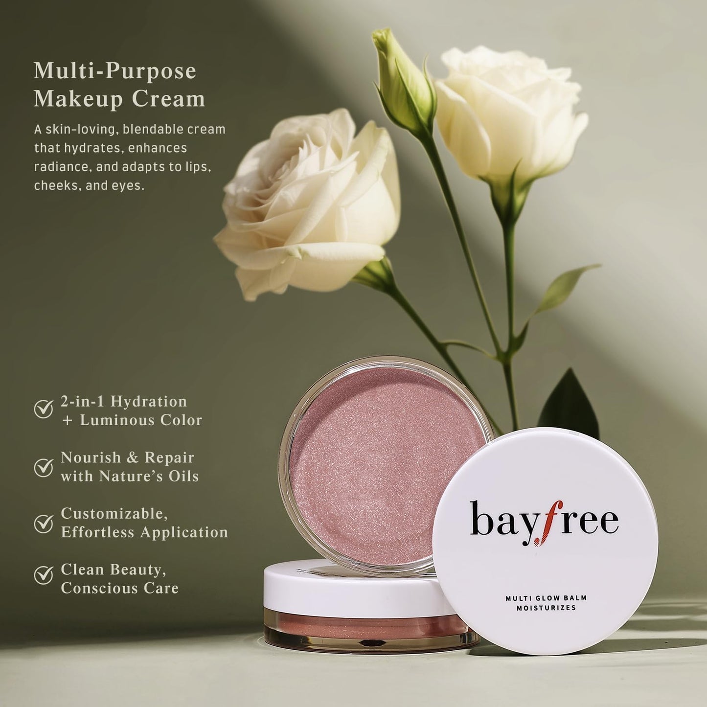 bayfree Multi Glow Balm, Cream Blush for Cheeks, Blush Balm Face Makeup, Radiant Finish, Hydrating, Creamy, Lightweight & Blendable Color, Face Makeup 0.63 Oz bayfreeBuy Supplements Australia