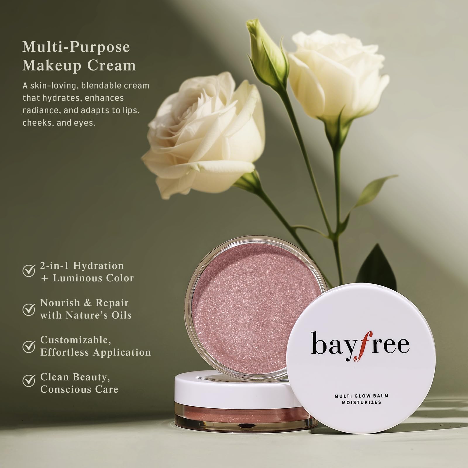 bayfree Multi Glow Balm, Cream Blush for Cheeks, Blush Balm Face Makeup, Radiant Finish, Hydrating, Creamy, Lightweight & Blendable Color, Face Makeup 0.63 Oz bayfreeBuy Supplements Australia