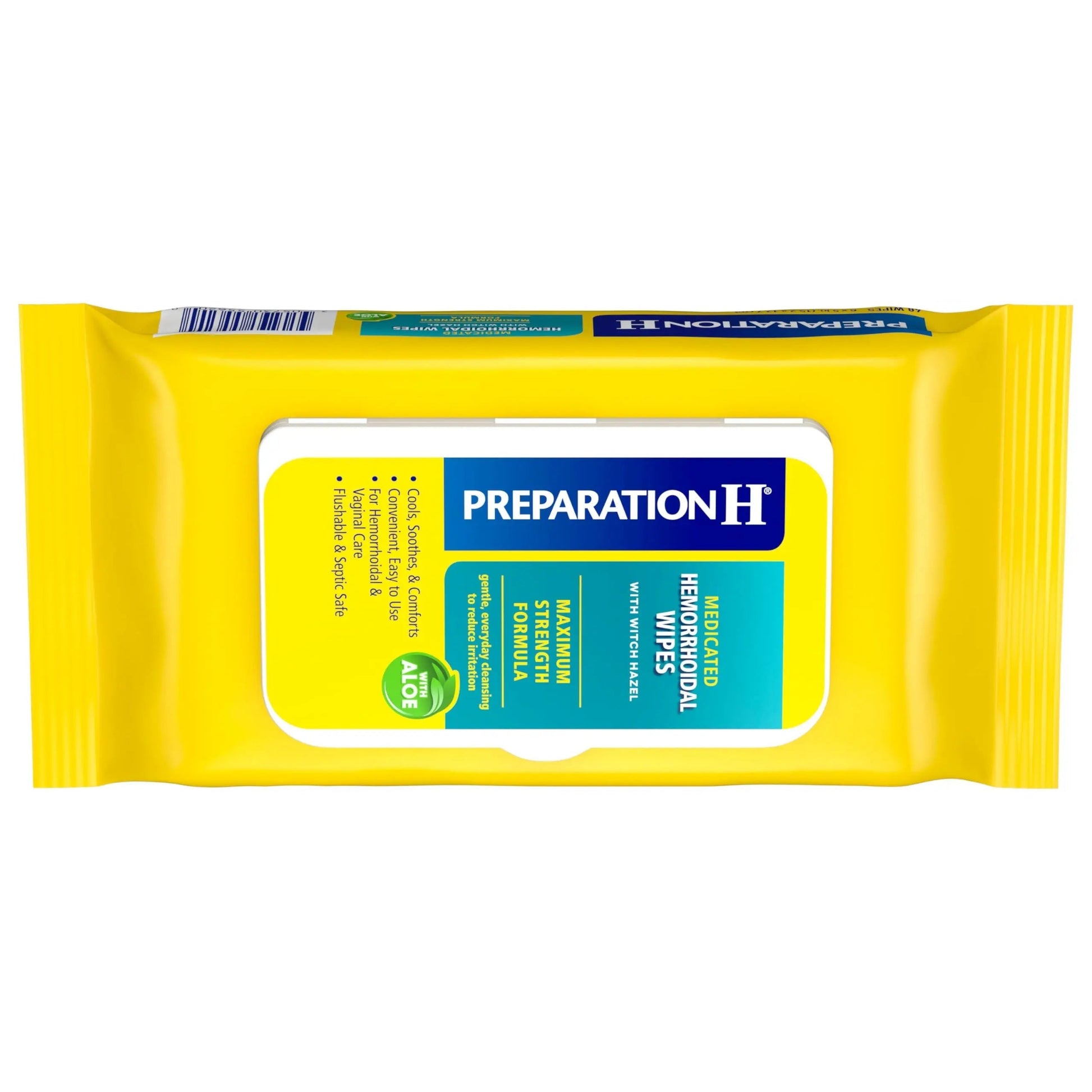 Preparation H Hemorrhoid Flushable Wipes with Witch Hazel for Skin Irritation Relief - 48 Count Preparation HBuy Supplements Australia