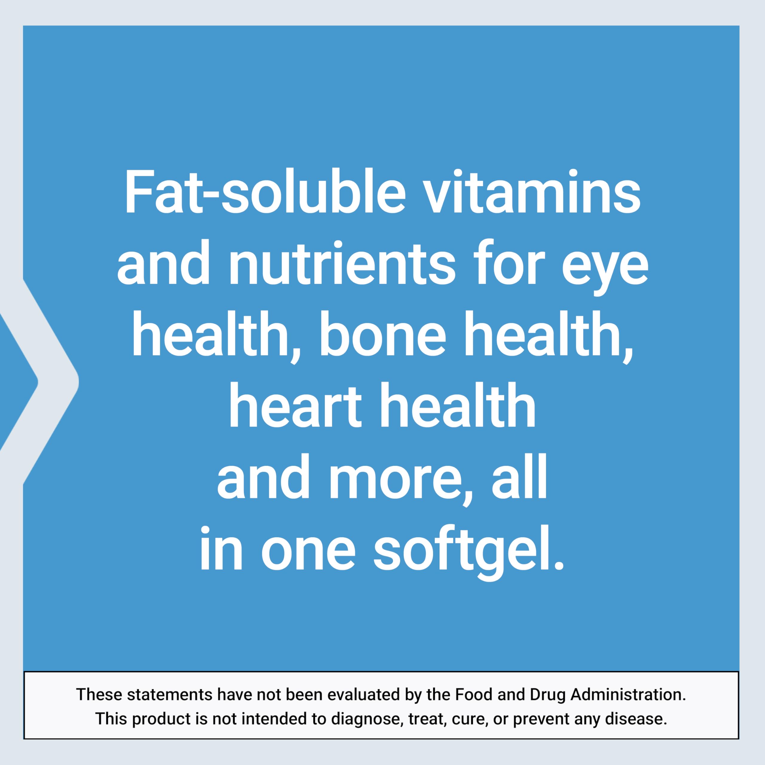 Life Extension Once-Daily Health Booster, Vitamins E, K1 & K2, phospholipids, Fat-Soluble nutrients for Eye Health, Bone Health, Heart Health, Gluten-Free, 1 Daily, Non-GMO, 30 softgels Life ExtensionBuy Supplements Australia