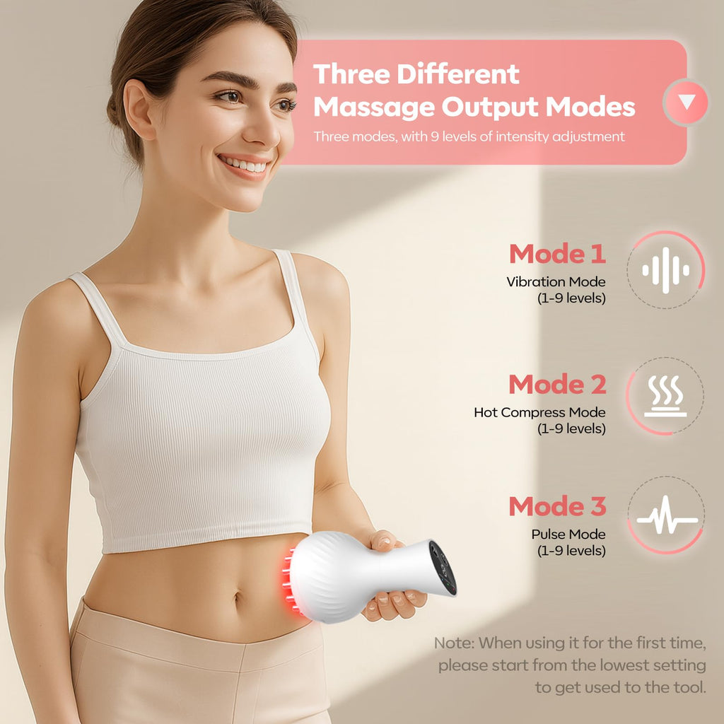 HarrFlow Lymphatic Drainage Massager & Anti Cellulite Massage Tool, Lymphatic Massager,Helps Reduce Stretch Marks & Cellulite，for Belly, Arms & Legs,Body Sculpting Machine with Heat & Vibration HarrFlow buy supplements Au