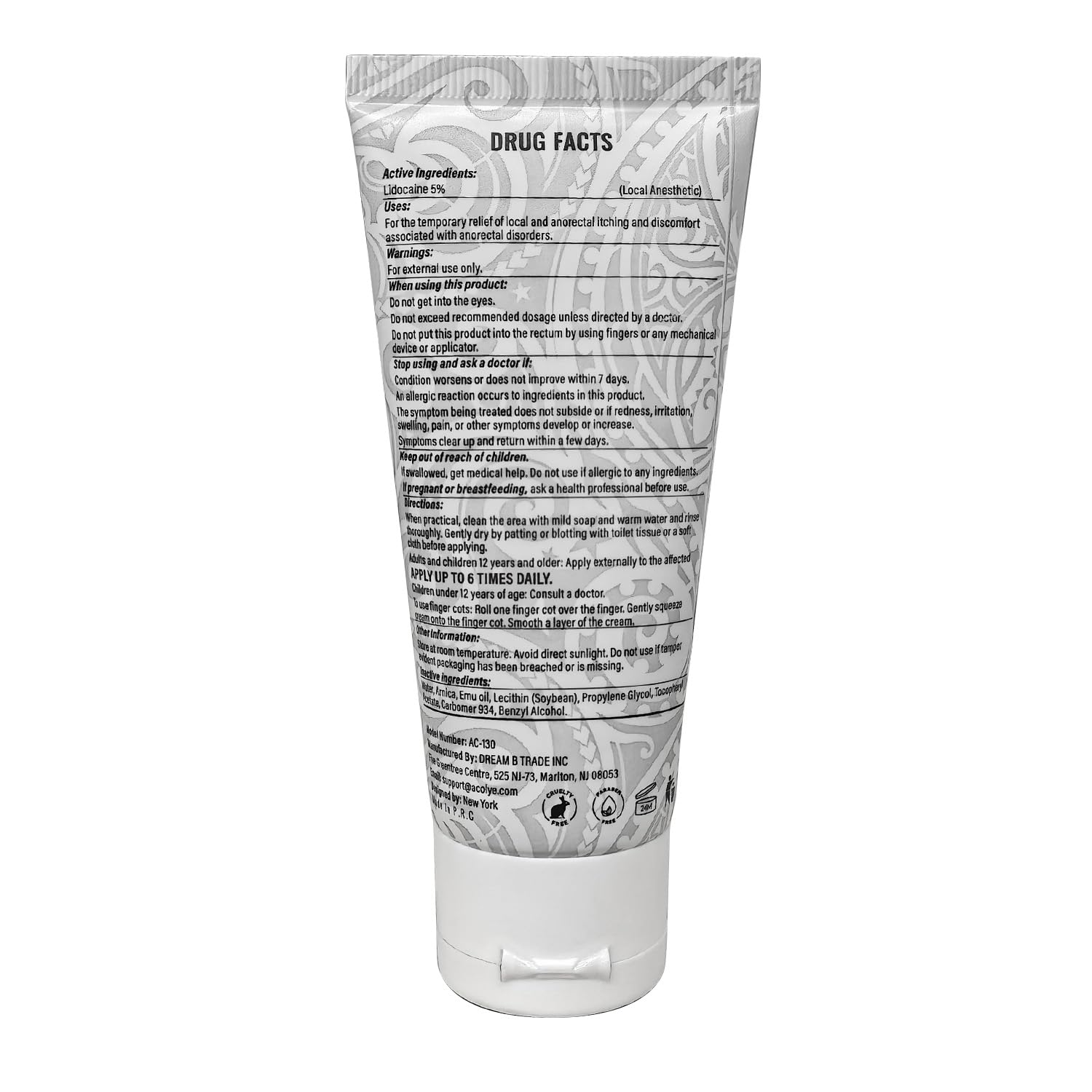 Acolye Numbing Cream Maximum Strength : 5% Lidocaine Topical Anesthetic - Extra Strength 5X Numbing with Menthol Arnica and Emu Oi (2 Fl Oz, Mint Flavor) AcolyeBuy Supplements Australia