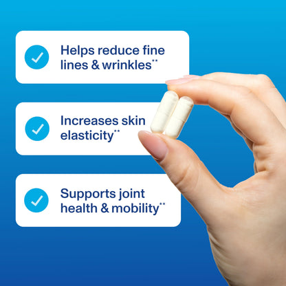 Vital Proteins® Enhanced Collagen Complex Capsules with BioCell Collagen® - Supports Skin Elasticity, Joint Health and Helps Reduce
