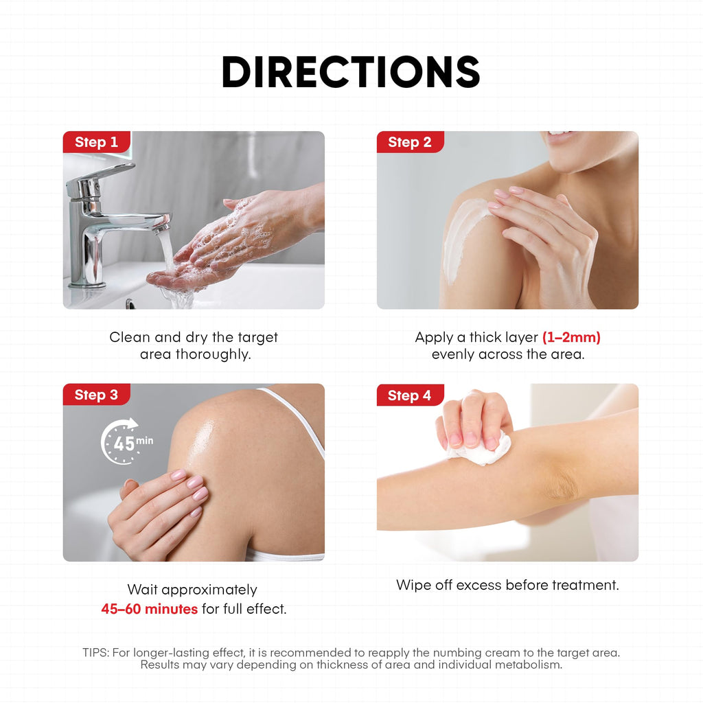Treatonic 5% Lidocaine Numbing Cream: Lidocaine Cream for Pain Relief, Itching, Burning, Soreness, Hemorrhoid - Maximum Strength Topical Numb Cream - Fast Acting & Long Lasting Numbing Cream- 2.1 oz TreatonicBuy Supplements Australia