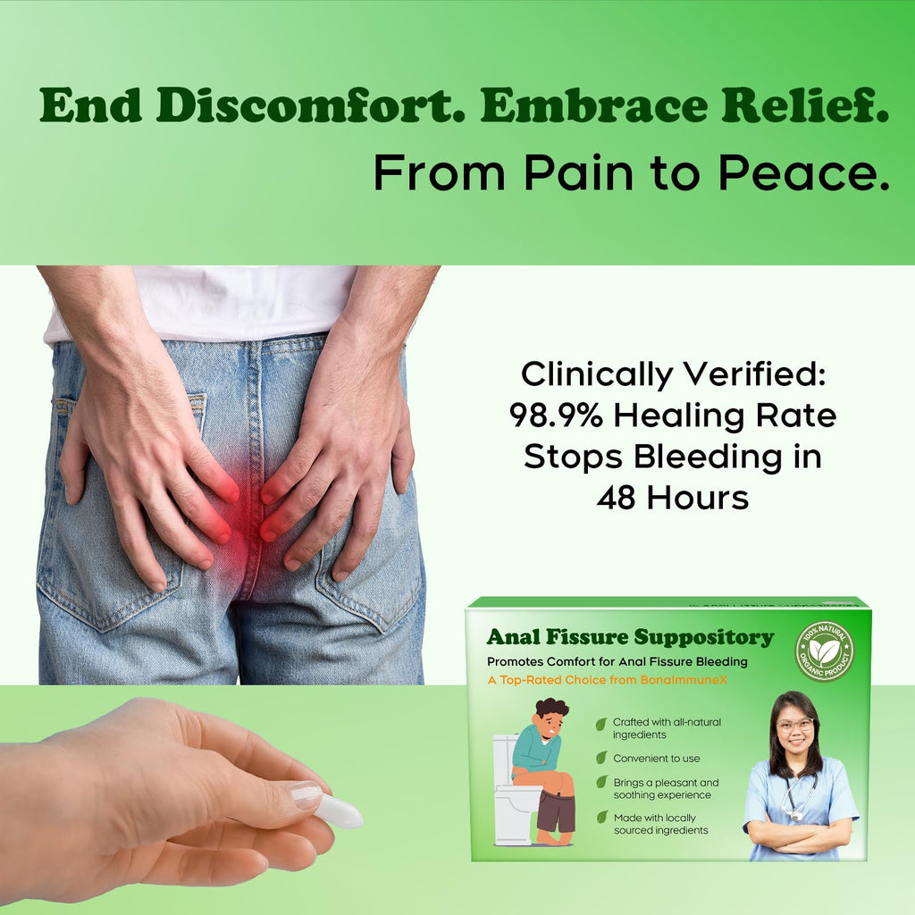 Peralpow Anal Fissure Suppositories | Expert-Formulation for Rectal Bleeding Associated with Hemorrhoids, Anus Fissures, Diarrhea & Constipation | Curcuminoids & Turmeric Extract | 16 Inserts PeralpowBuy Supplements Australia