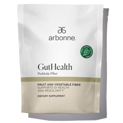GutHealth Prebiotic Fiber – 12g Soluble Fiber including Inulin for gastrointestinal health, Regularity, Satiety, and Daily Gut Wellness; Easy to Mix Into Drinks or Food
