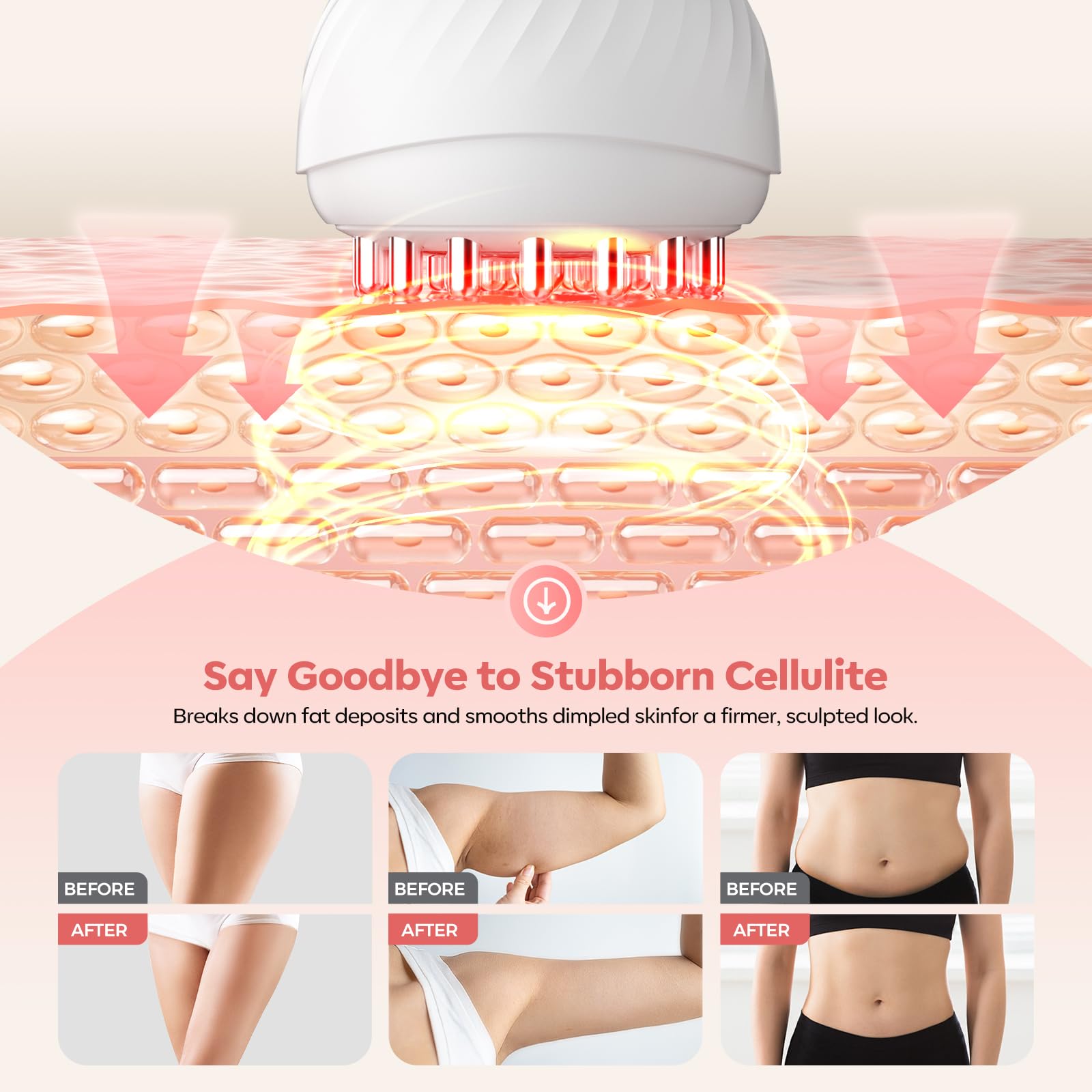 HarrFlow Lymphatic Drainage Massager & Anti Cellulite Massage Tool, Lymphatic Massager,Helps Reduce Stretch Marks & Cellulite，for Belly, Arms & Legs,Body Sculpting Machine with Heat & Vibration HarrFlow buy supplements Au