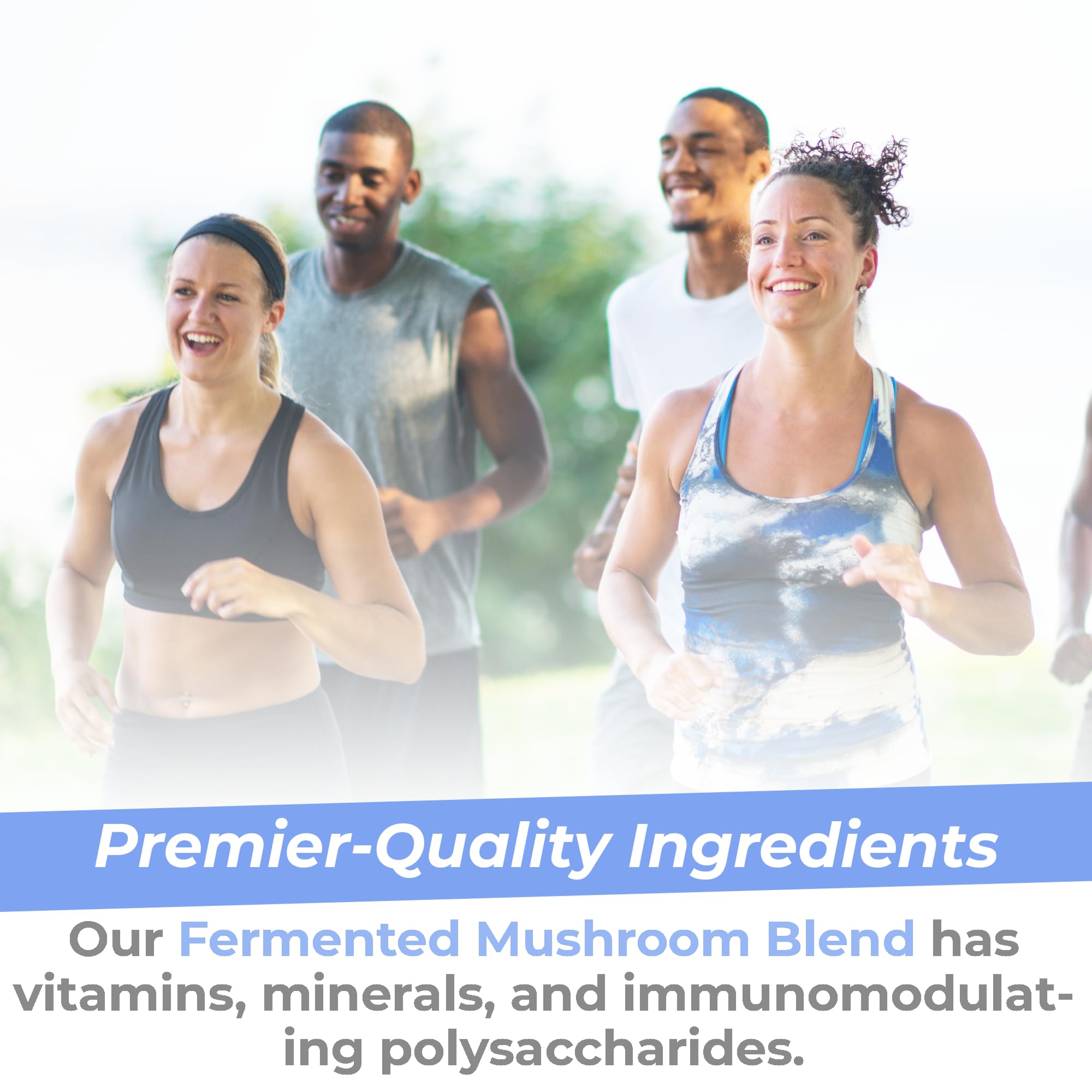 Premier Research Labs Premier Fermented Mushroom Blend - Reishi Mushroom Powder, Mushroom Extract for Drinks, Coffee, Mushroom Complex with Turkey Tail, Cordyceps for Immune & Gut Health - 7.4 oz Premier Research LabsBuy Supplements Australia