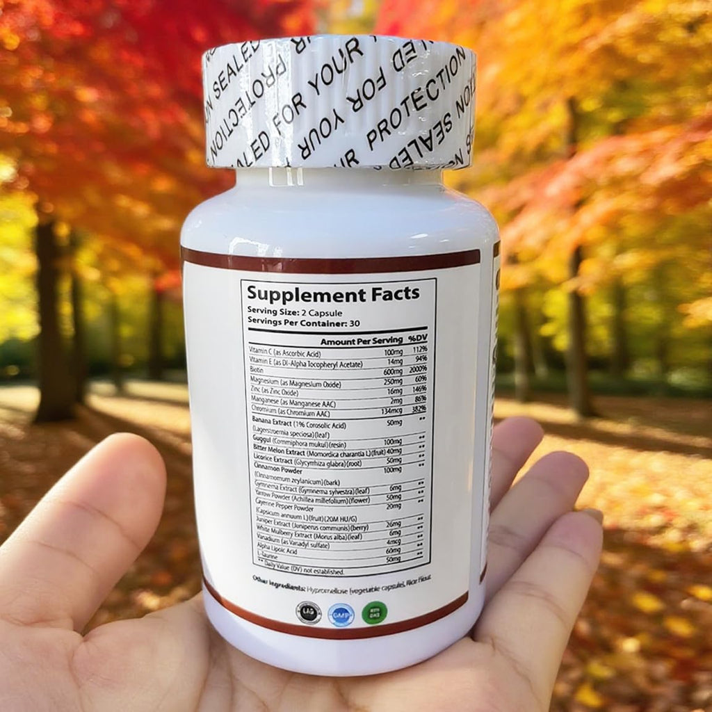 WINYEL Blood Sugar Complex Supplement - with Cinnamon, Bitter Melon, Chromium, Mulberry, Alpha Lipoic Acid, 60 Capsules WINYELBuy Supplements Australia