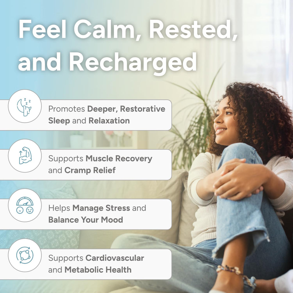 High Absorption Magnesium Complex with Glycinate, Malate & Taurate - Premium Magnesium Supplement for Sleep, Relaxation, Leg Cramps & Stress Relief - 100% Chelated & Easy On The Gut - 90 Capsules Natural Approach buy supplements Au