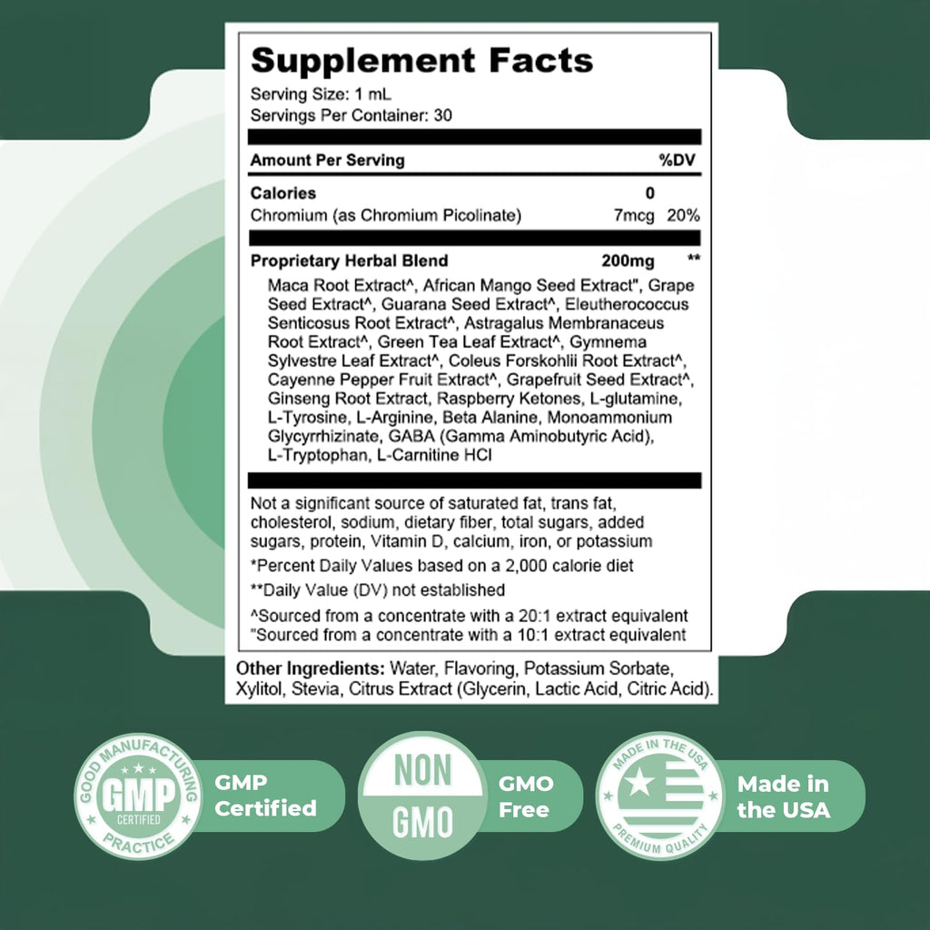 Audizen Drops – Natural Daily Liquid Supplement with Herbal Extracts, Maca Root, Green Tea, Grape Seed & Ginseng – Non-GMO, Gluten-Free, Plant-Based, GMP Certified, Made in USA - 30ml, 3 Month Supply OrbyBuy Supplements Australia