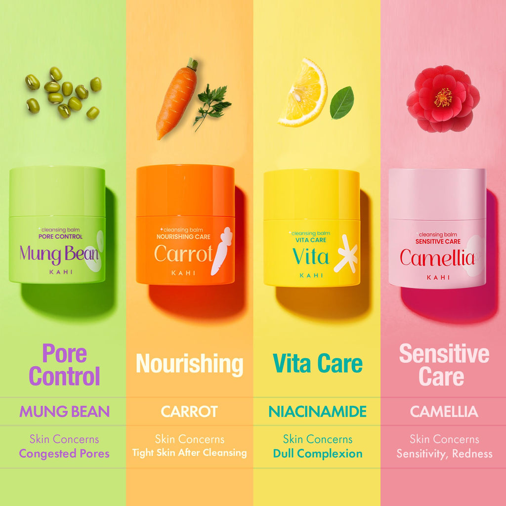 KAHI Cleansing Balm Sensitive Care Camellia - Gentle Makeup Remover Balm with Camellia Seed Oil & Vitamin E - Korean Skincare with Only 10 Ingredients 1.69 oz KAHIBuy Supplements Australia
