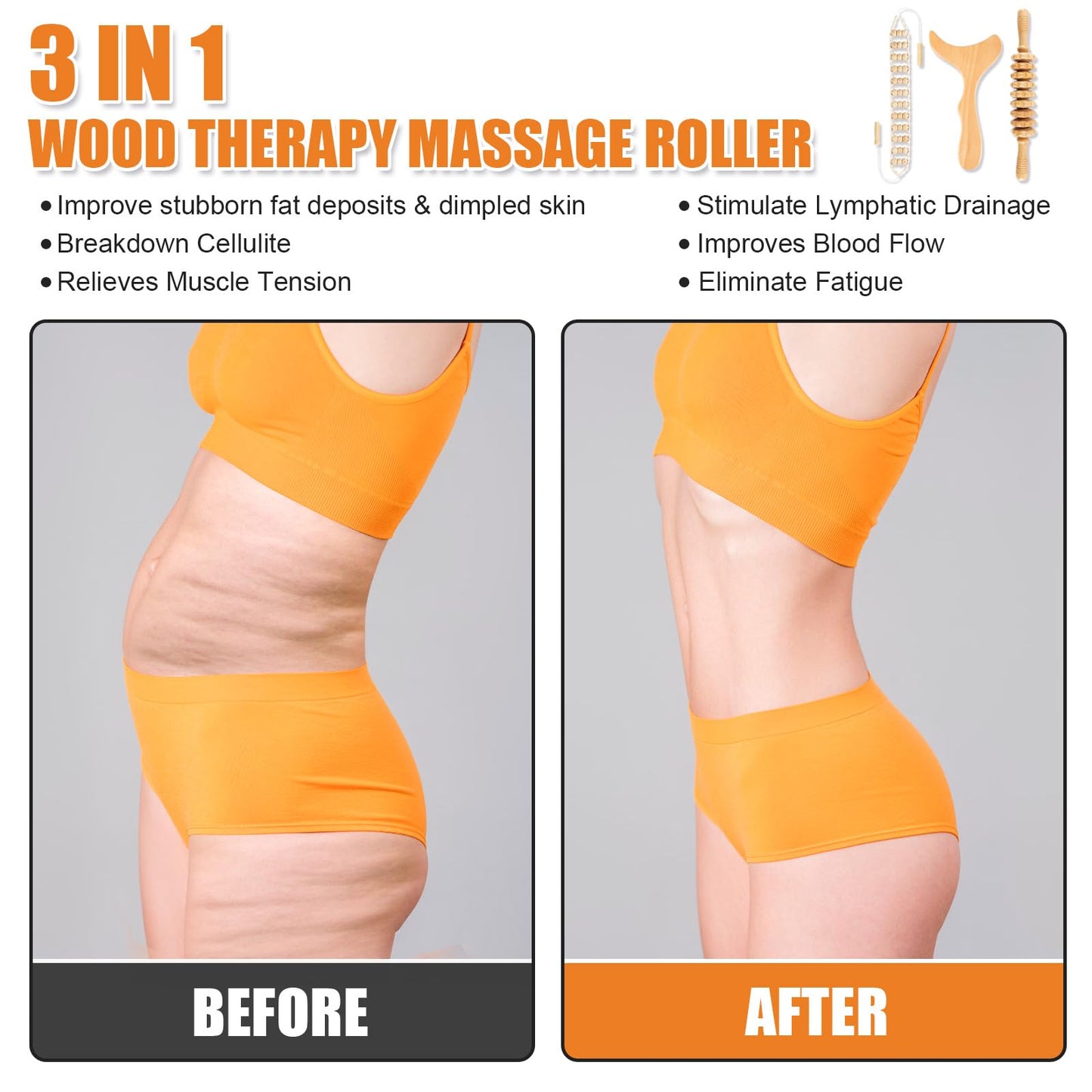 KintKita 3 in 1 Wood Therapy Massage Tool,Wooden Lymphatic Drainage Massager Maderoterapia Kit Professional Body Cellulite Massager for Body Sculpting,Contouring,Relief Muscle,Anti-Cellulite KintKita buy supplements Au