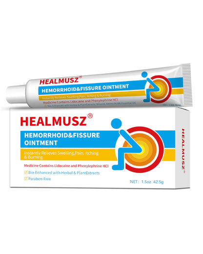 HEALMUSZ Hemorrhoid Fissure Ointment– Hemorrhoid Treatment and Hemorrhoid Cream with Lidocaine and Phenylephrine HCI for Fast Acting Relief of Pain, Swelling, Discomfort, and Itching(1.5 oz) HEALMUSZBuy Supplements Australia