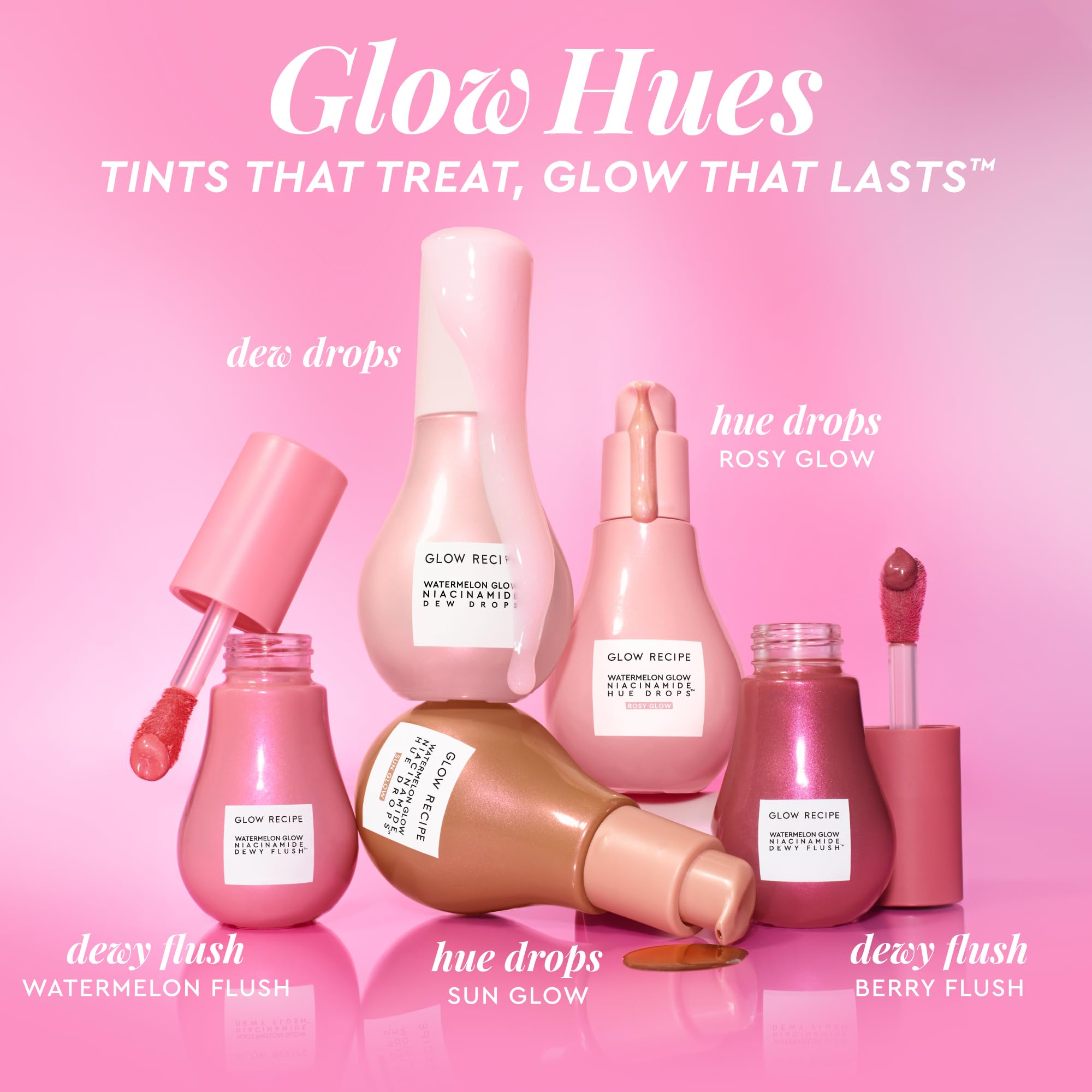 Glow Recipe Niacinamide Dewy Flush Tinted Liquid Blush Serum - Glowy Blush for Cheeks to Smooth, Hydrate & Brighten - Liquid Korean Makeup with Buildable Soft Pink Tint - Watermelon Flush (0.4 oz) Glow RecipeBuy Supplements Australia