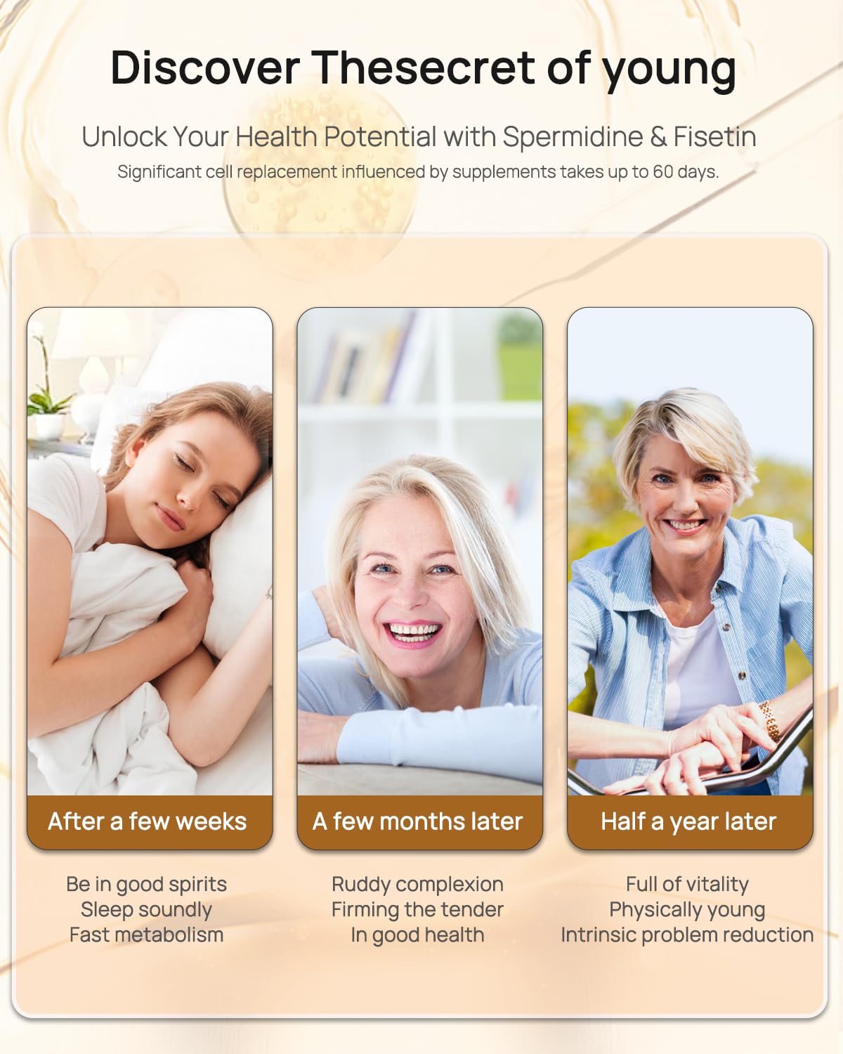 Spermidine 20mg + Fisetin 300mg + Akkermansia for Women丨Cellular Renewal, Metabolic & Gut Health Anven Health buy supplements Au