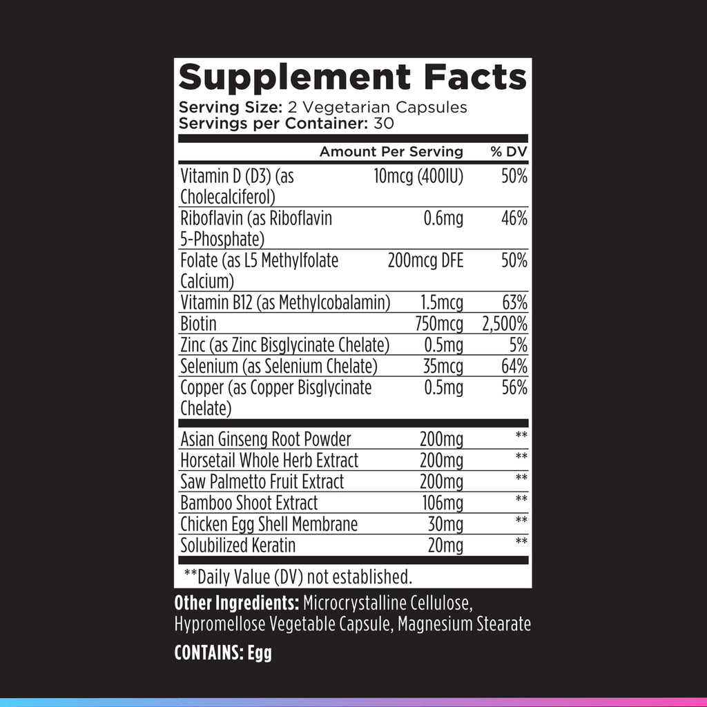 Livingood Daily Hair, Skin & Nails Supplement, 14-in-1 Formula with Biotin, Collagen, Keratin, Bamboo, Selenium, Folate, B12, Zinc and More, Beauty Supplement for Women & Men, Gluten Free, 60 Capsules Livingood DailyBuy Supplements Australia