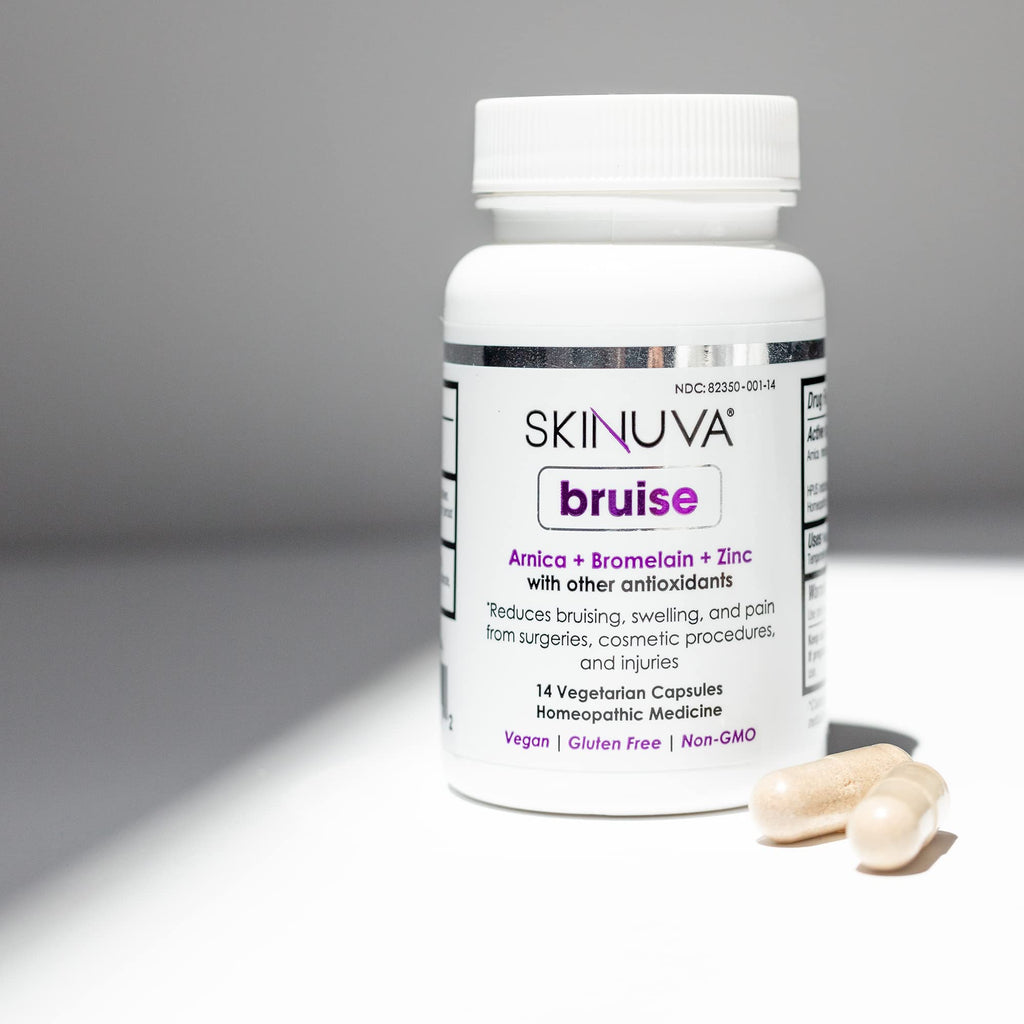 Skinuva® Bruise - Supplement for Bruising and Swelling - A Homeopathic Bruise Remedy Formulated with Arnica, Bromelain & Zinc - 14 Capsules (7-Day Treatment) SkinuvaBuy Supplements Australia