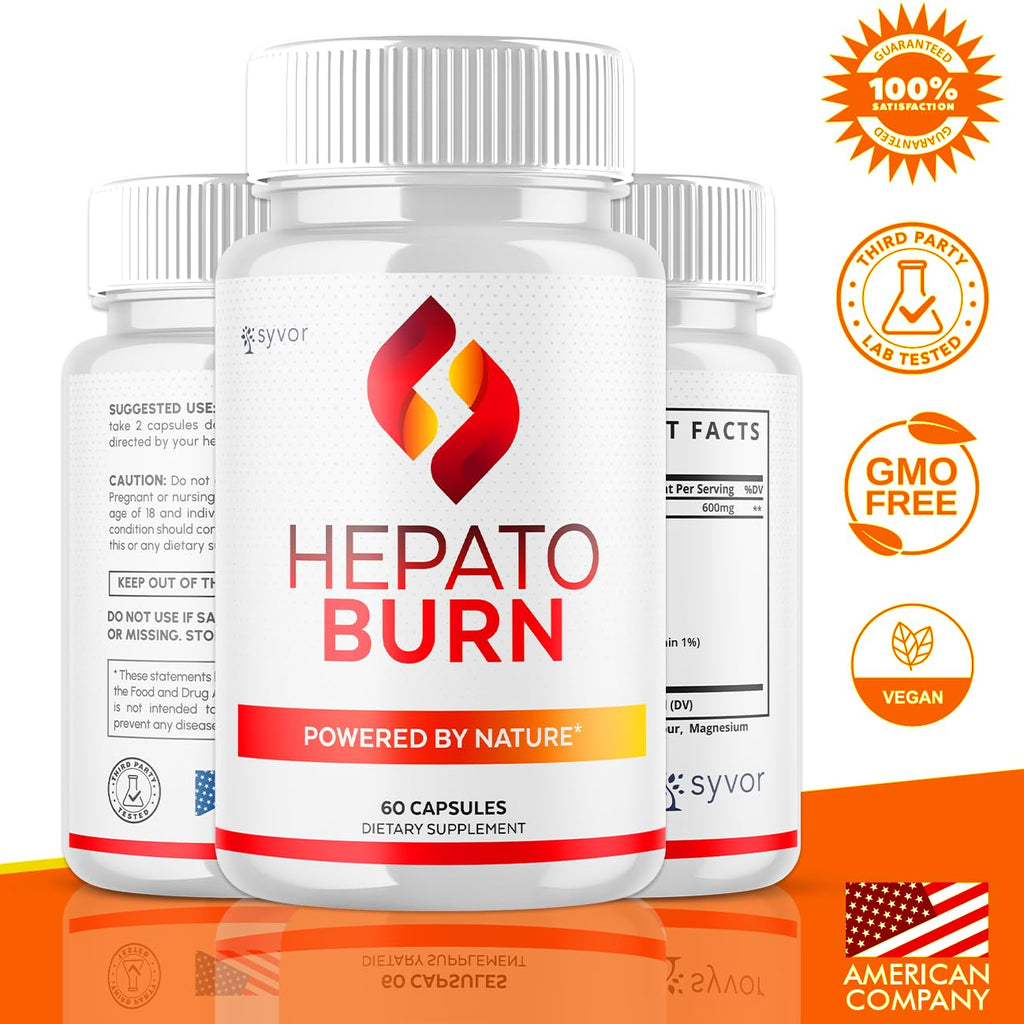 (2 Pack) Hepato Burn Capsules, Official Hepato Burn Pills with All Natural Premium Ingredients, Hepatoburn Energy and Fitness Vitamin Supplement, Hepatoburn Lifestyle Powered by Nature (120 Capsules) Syvor buy supplements Au