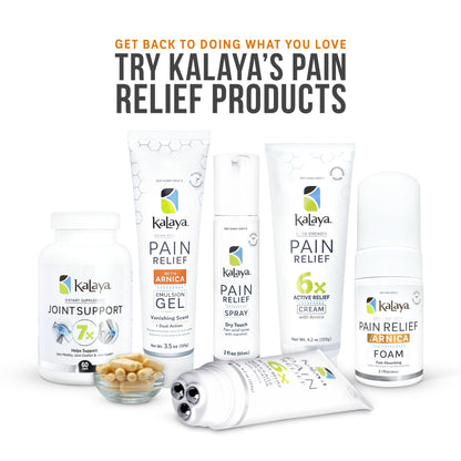 Kalaya Extra Strength Pain Relief Gel with Arnica -Fast Acting, Long Lasting, Vanishing Scent, medically formulated for Arthritis, Joints, Muscle, Back, Neck, Shoulder, Hand and Knee Pain Kalaya NaturalsBuy Supplements Australia