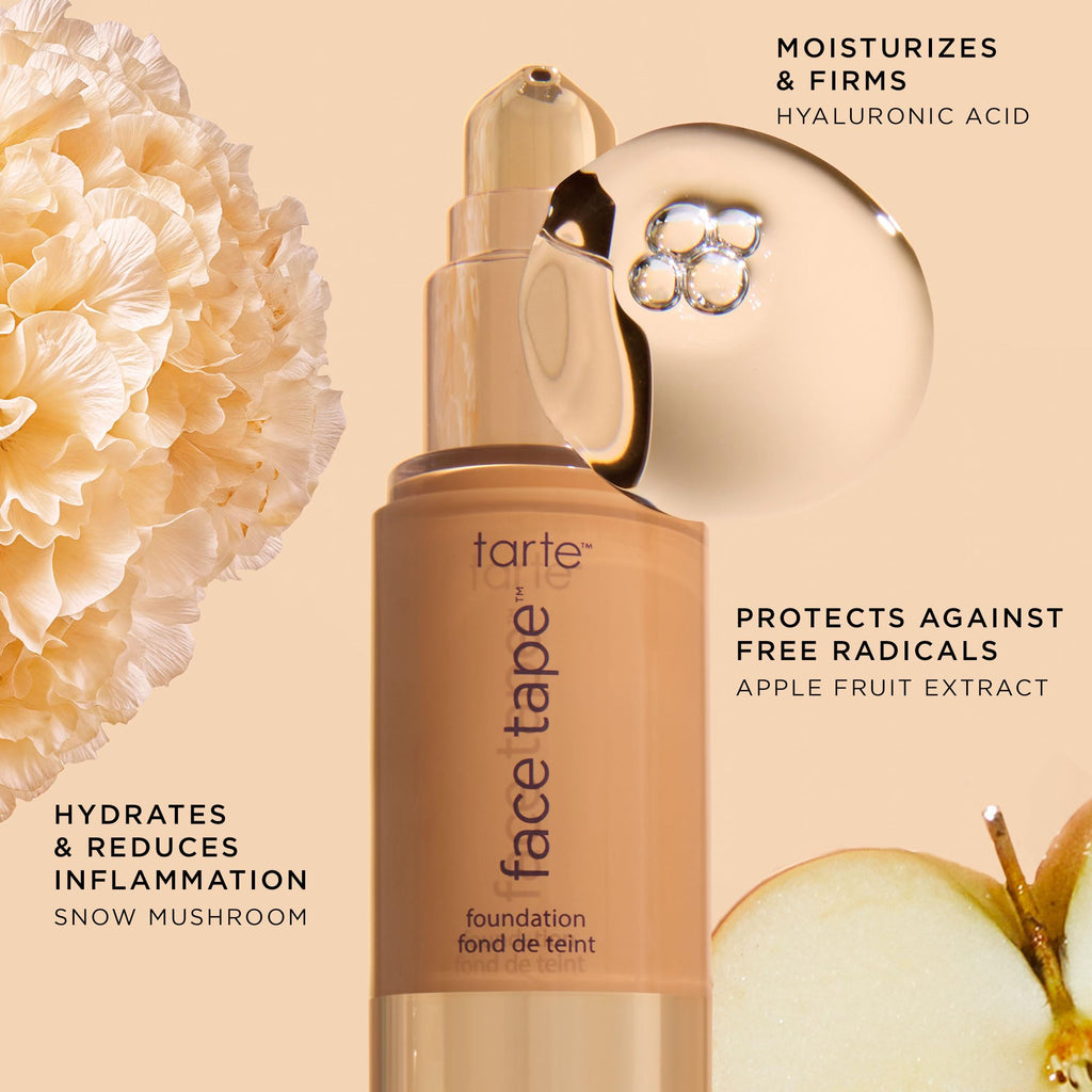 tarte face tape foundation – Full-Coverage Waterproof Makeup, Hydrating & Smoothing, Natural Matte Finish for Transfer-Proof Comfortable Long-Wear Foundation, Vegan & Cruelty-Free, full size, 16N tarte buy supplements Au