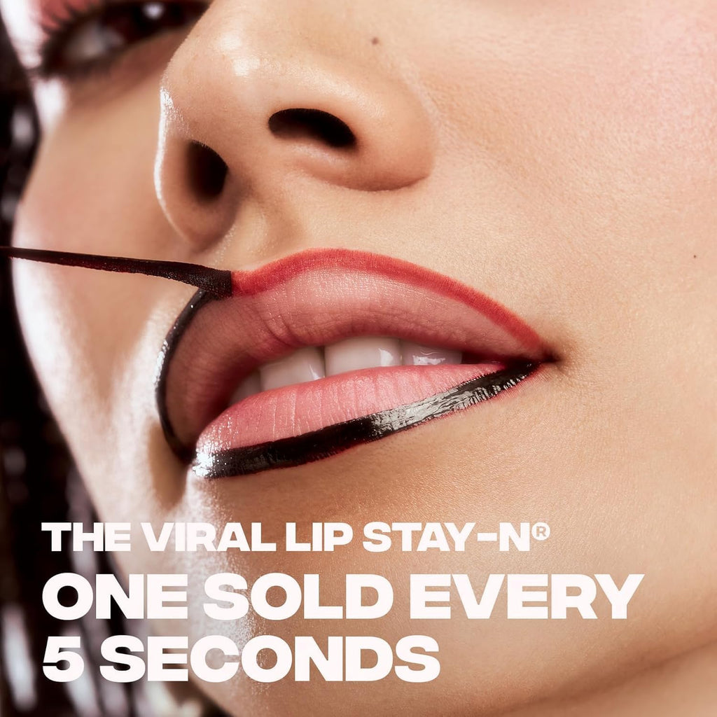 Sacheu Lip Liner STAY-N Peel Off Lip Stain — Long Lasting Waterproof Lip Tint with Hyaluronic Acid & Vitamin E — Transfer Proof Matte Finish, Vegan & Cruelty-Free (p-INKED) SacheuBuy Supplements Australia