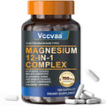Magnesium Complex 700mg – 12-in-1 Magnesium Supplement with Glycinate, Citrate, Malate, Oxide, Taurate & More – High Absorption for Muscle, Heart, Sleep, Bone, Nerve Support –120 Capsules (1 Pack) Vccvaa buy supplements Au