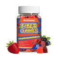 SmildeHeal Fiber Gummies, Dietary Fiber, for Women and Men, Gut Health Support, Non-GMOs, Non-Gluten, Vegan, Mixed Berry and Strawberry Flavor, 60 Count Gummies
