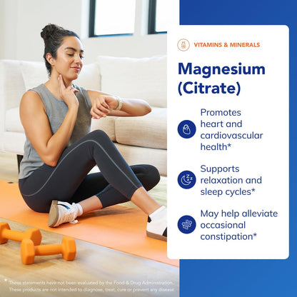 Pure Encapsulations Magnesium (Citrate) - Supplement for Sleep, Heart Health, Cognitive Health, Bone Health, Energy, Muscles, and Metabolism* - with Premium Magnesium - 180 Capsules Pure Encapsulations buy supplements Au