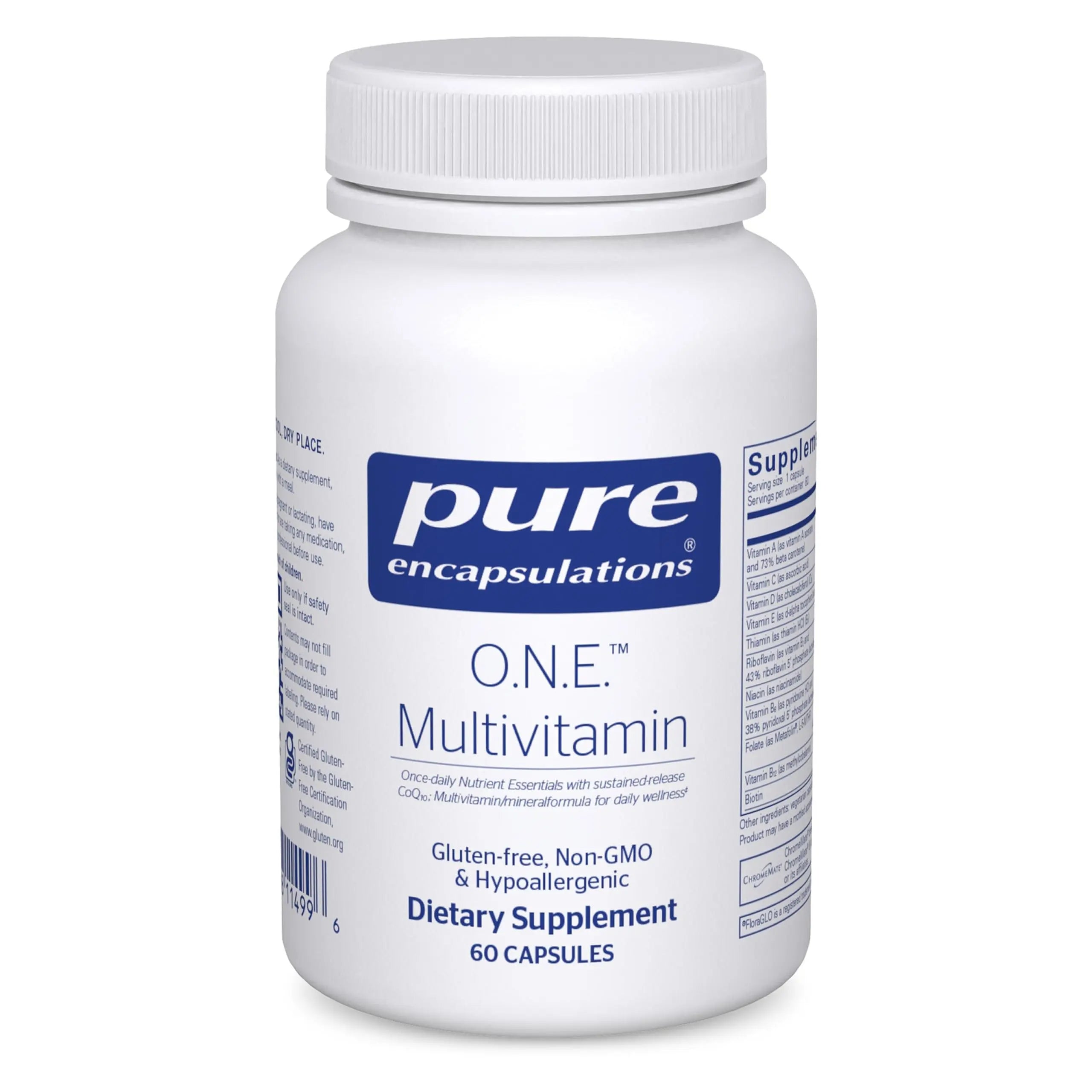 Pure Encapsulations O.N.E. Multivitamin - Once Daily Multivitamin with Antioxidant Complex Metafolin, CoQ10 Pure Encapsulations
