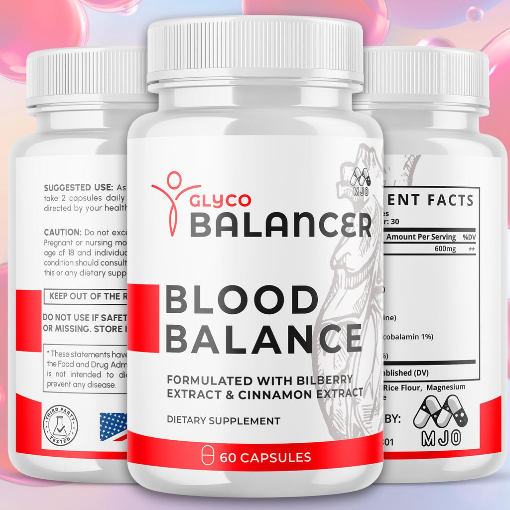 (2 Pack) Glyco Balancer Capsules, Official GlycoBalancer Health Support Pills with All Natural Ingredients, Glyco Balancer Advanced Health Support with Premium Vitamins for Women & Men (120 Capsules) MJO buy supplements Au