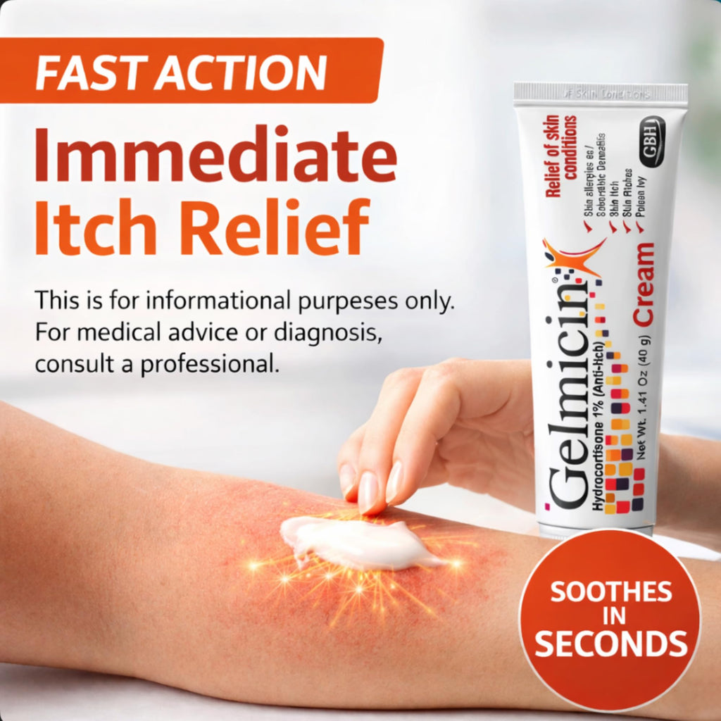 Gelmicin Cream 40g Skin Allergies, Skin Itch, Skin Rashes, Poison Ivy Relief- Contains 1.41 oz Gelmicin buy supplements Au