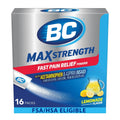 BC Max Strength Headache Relief Powder, Triple-Action Formula with Acetaminophen, Aspirin & Caffeine Eases Aches & Pains, Lemonade Flavor, 16 Count BCBuy Supplements Australia