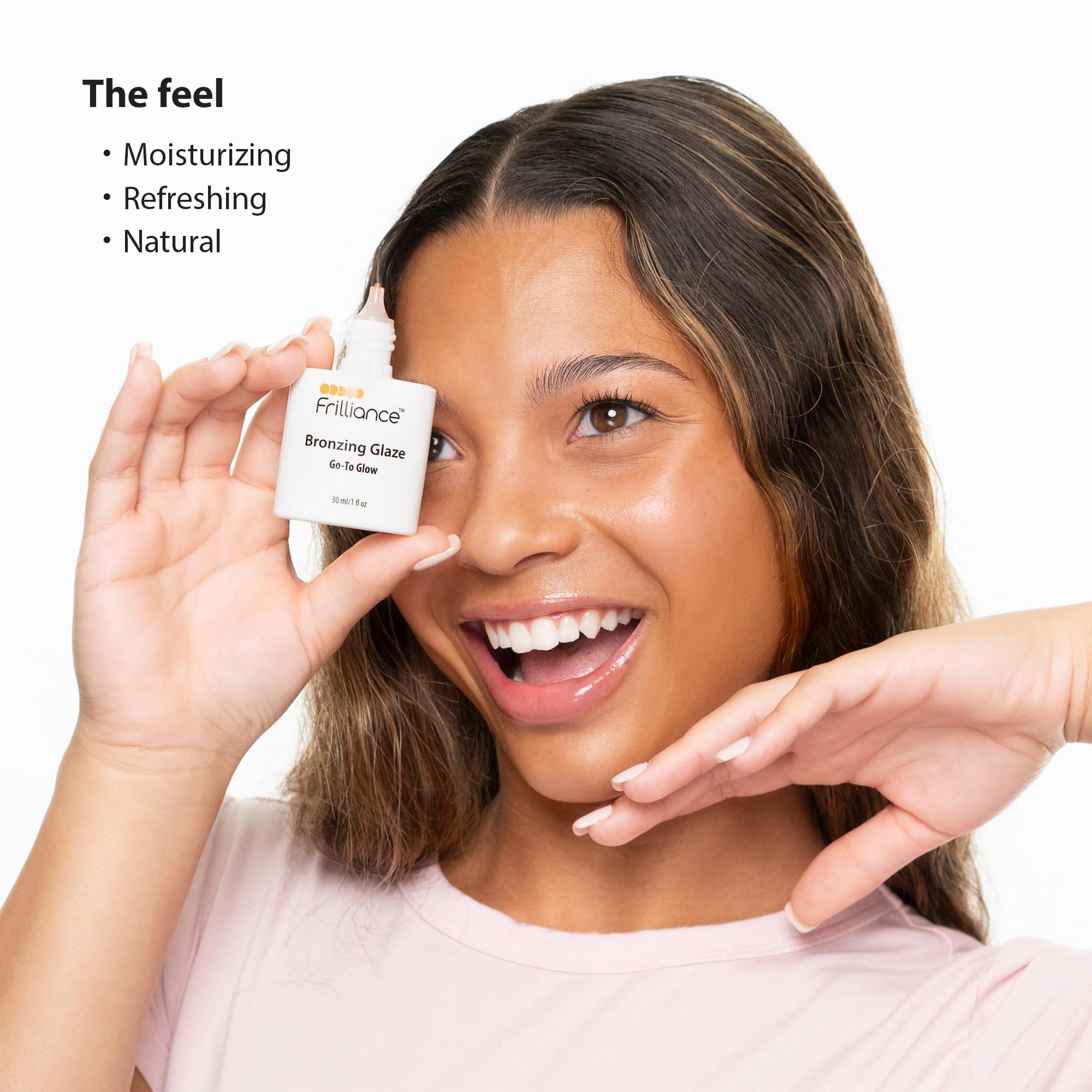 Frilliance Hydrating Go-To Glow, Bronzing Glaze Drops, Cruelty-Free Hypoallergenic for Teens of All Skin Types, 30 ml / 1 fl oz FrillianceBuy Supplements Australia
