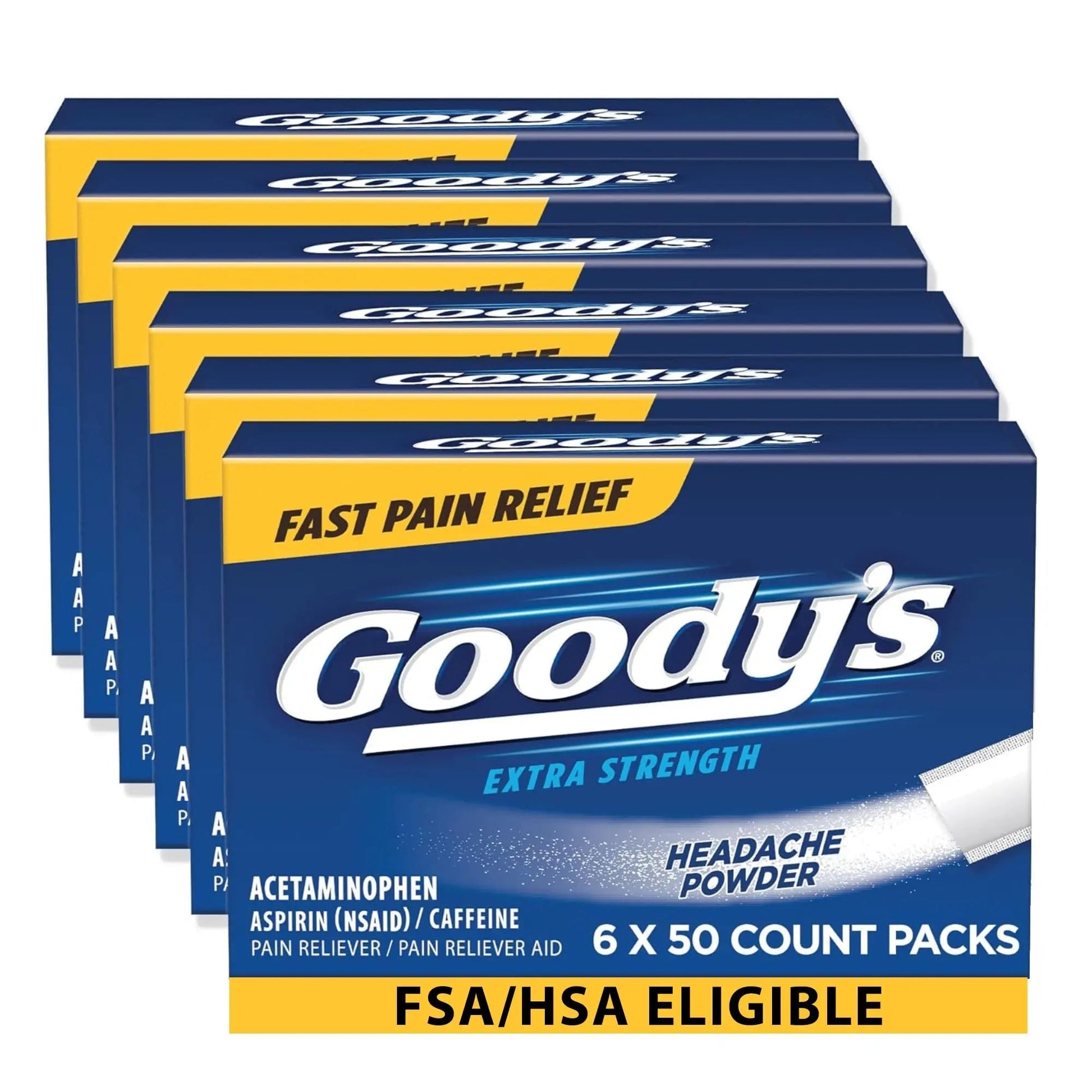 Goody's Extra Strength Headache Powders 50 ea (Pack of 6) Goody'sBuy Supplements Australia
