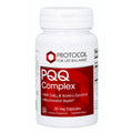 Supplement bottle labeled 'PQQ Complex' by Protocol for Life Balance on a white background