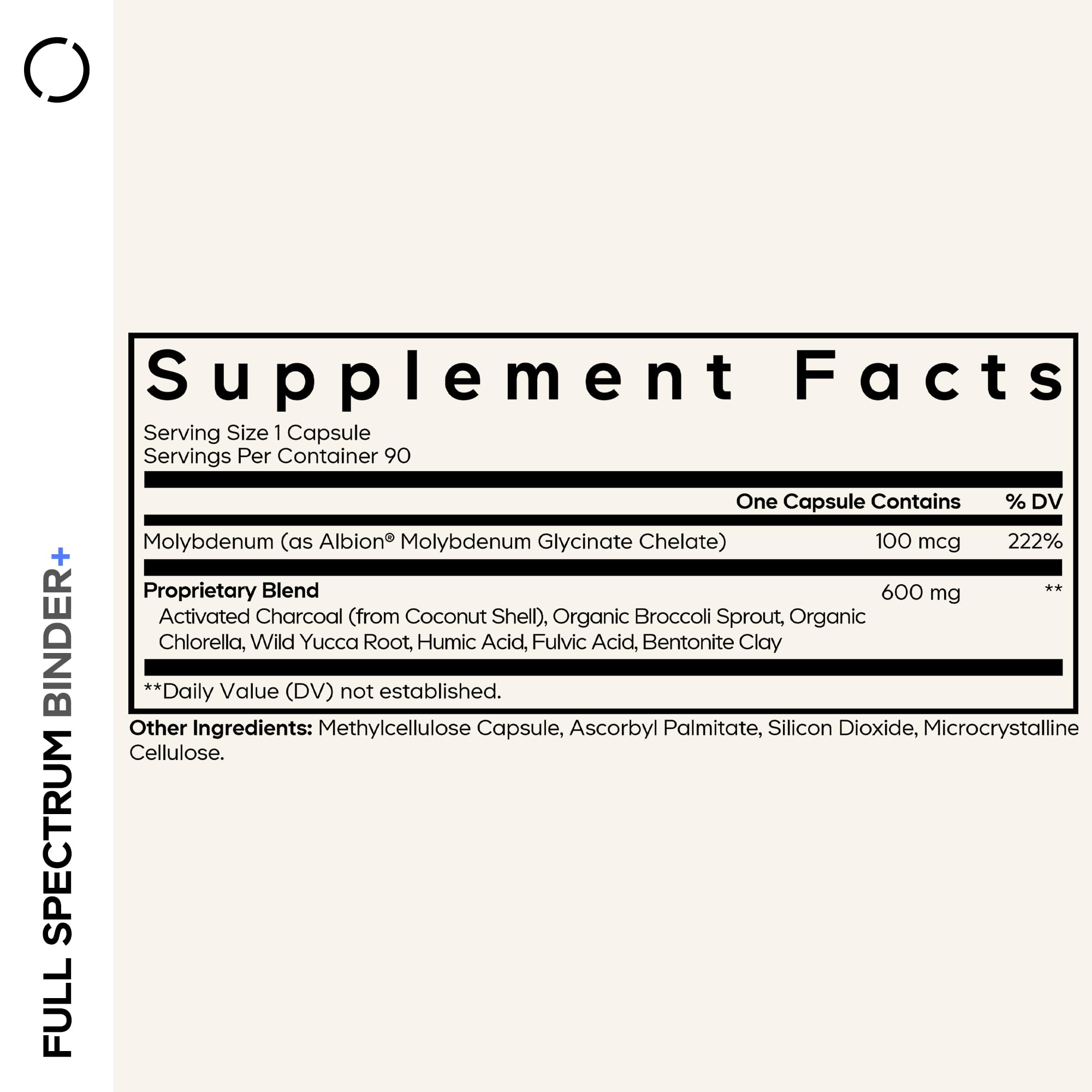 Codeage Binder + Systemic Binder Supplement - Activated Charcoal Pills, Bentonite Clay Mineral Powder, Fulvic & Humic Acids, Molybdenum, Carbon Forms - 90 Capsules CodeageBuy Supplements Australia