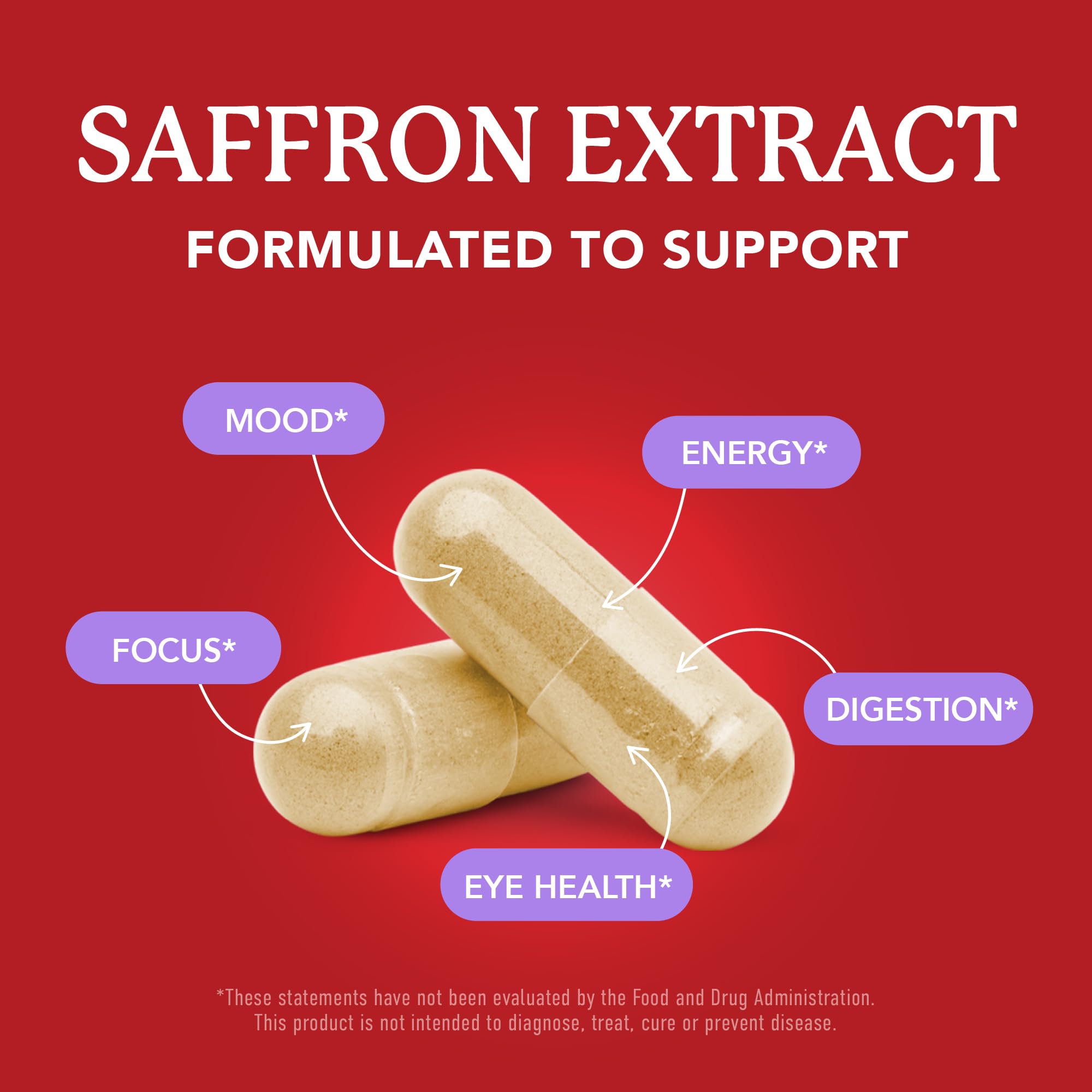 Saffron Supplements 88.5mg | 3-Month Supply | Pure Saffron Extract Capsules for Mood, Focus, Eye Health & Energy Balance Support | Crocus Sativus Extract | Gluten-Free & Non-GMO | 90 Capsules SMNutritionBuy Supplements Australia