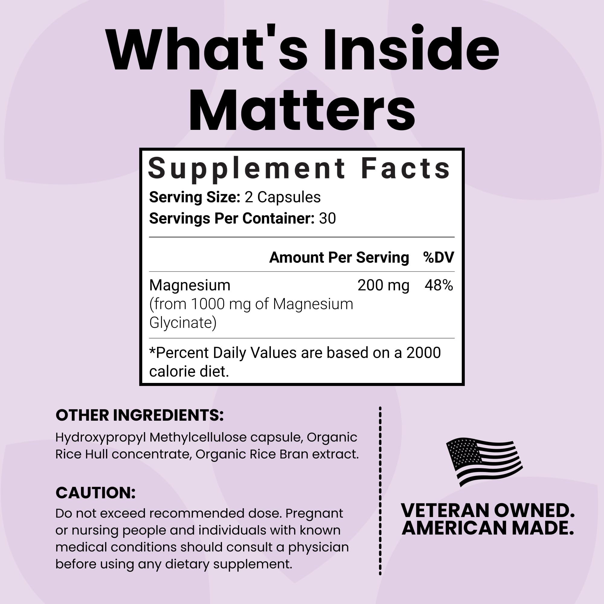 Luma Nutrition Magnesium Glycinate 1000mg - Support Stress, Sleep, Nerve & Muscle Health - 500mg Pure Magnesium Supplement Capsules - Chelated for High Absorption - 60 Veggie Capsules Luma NutritionBuy Supplements Australia