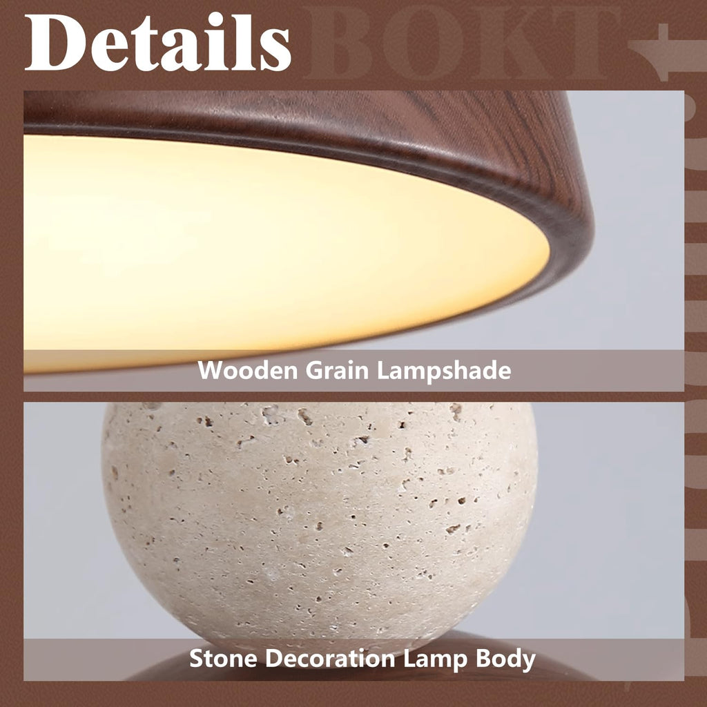 BOKT Wabi Sabi Pendant Light Nordic LED Ceiling Hanging Light Modern Natural Stone Pendant Light Adjustable Dimmable Walnut Mini Chandelier for Dining Room Living Room BOKTBuy Supplements Australia