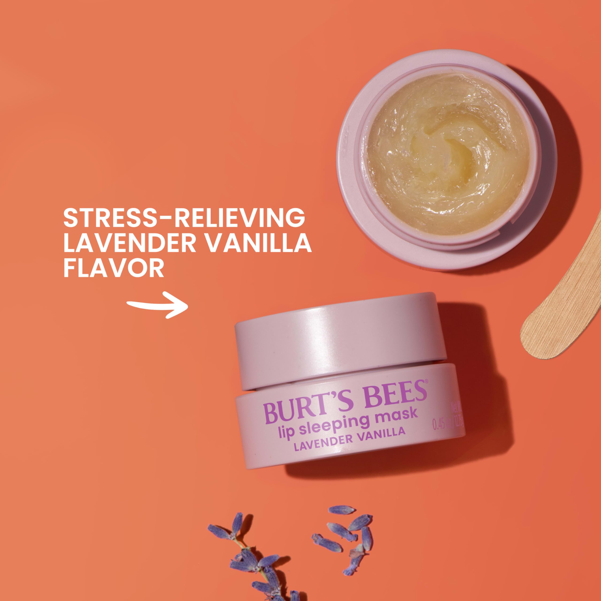 Burt’s Bees Lavender Vanilla Lip Sleeping Mask, With Hyaluronic Acid and Squalane Moisturizer To Instantly Hydrate Lips, Overnight Mask and Treatment, 0.45 oz. Burt's BeesBuy Supplements Australia
