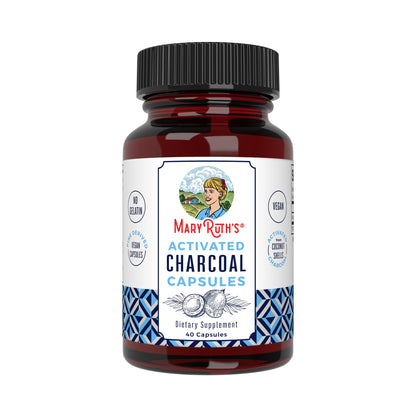 MARYRUTH'S Organics Activated Charcoal Capsules | Substance Adsorption | Derived from Coconut Shells | Vegan Capsules from Pine Trees