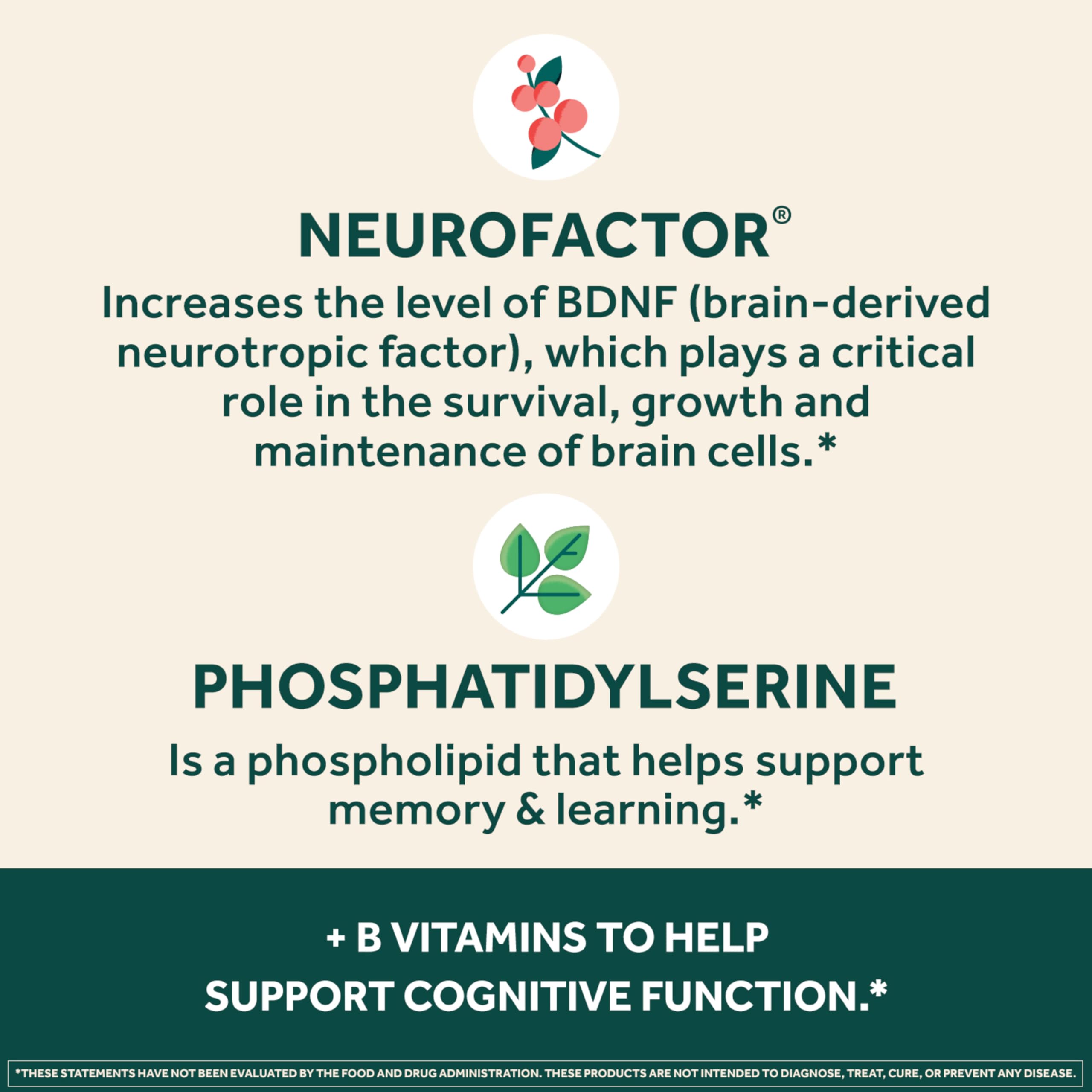 NEURIVA Plus Brain Supplement for Memory and Focus Clinically Tested Nootropics for Concentration for Mental Clarity, Cognitive Enhancement Vitamins B6, B12